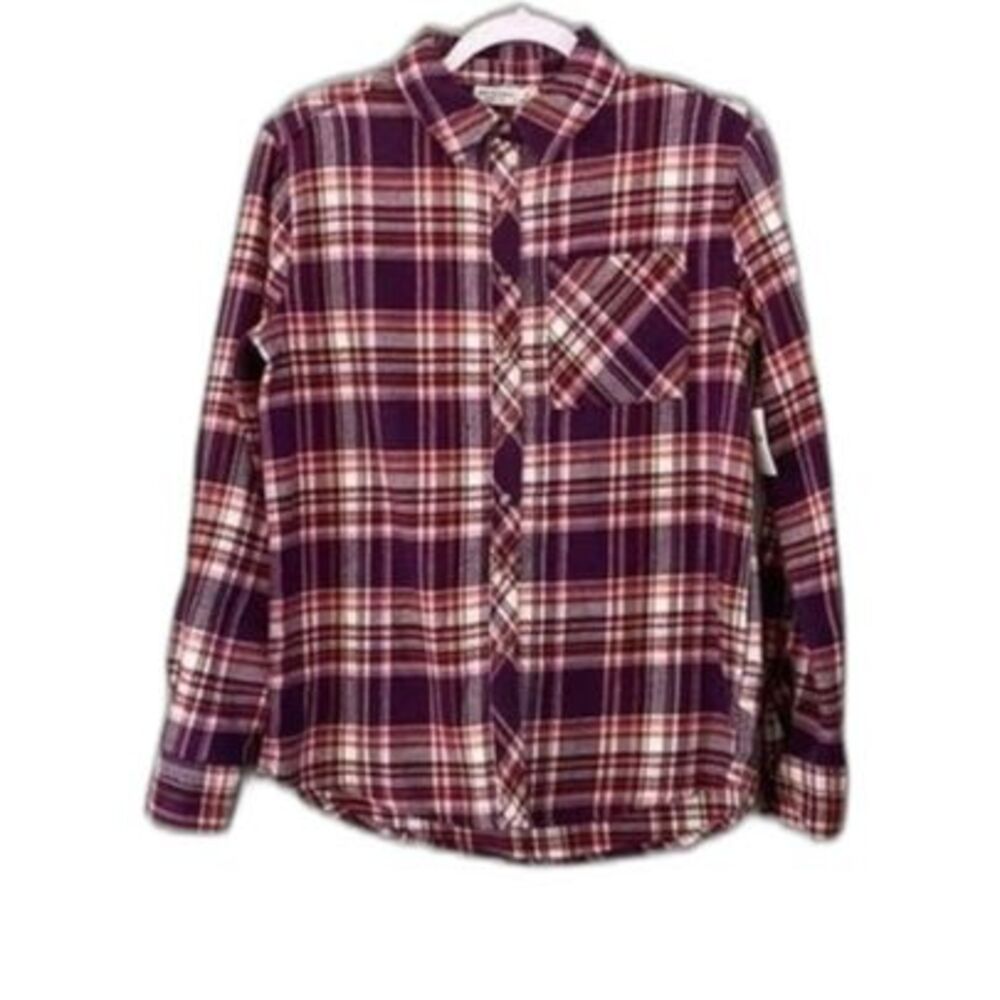 Arizona Jean Co. Women's XS Flannel Long Sleeve Shirt NWT
